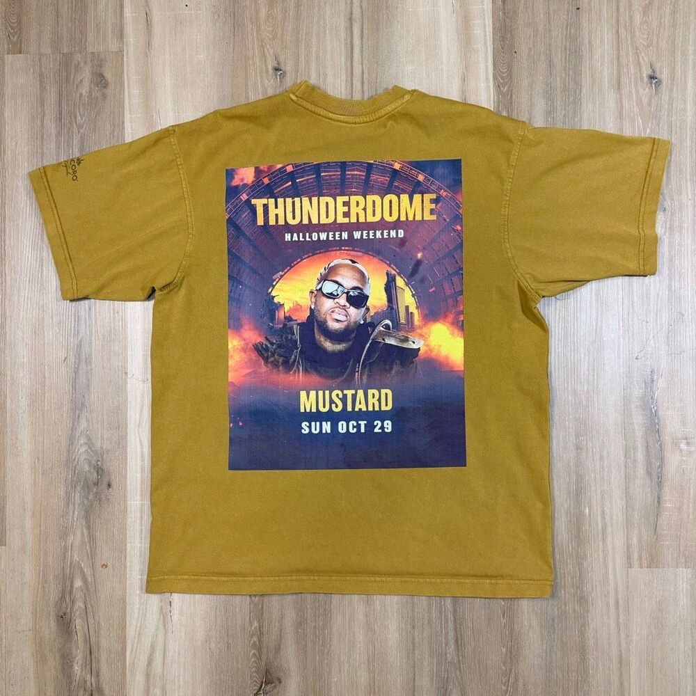 Dj Mustard Marquee Las Vegas Halloween Thunderdome Concert Shirt Oversized Large